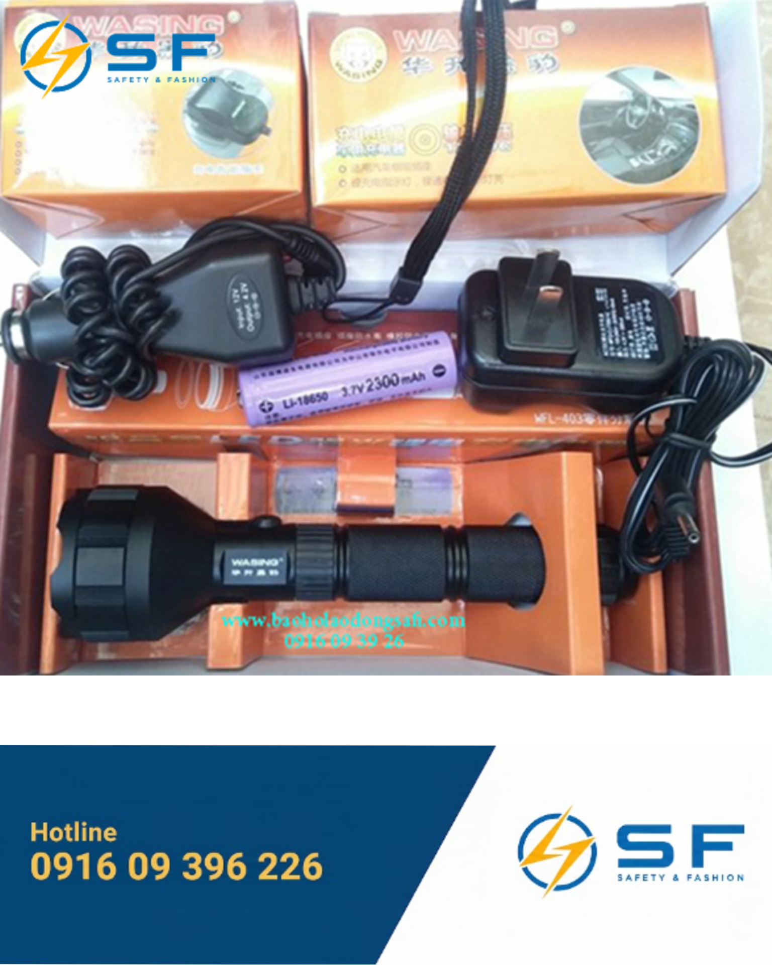 Đèn pin siêu sáng Wasing Wfl 403